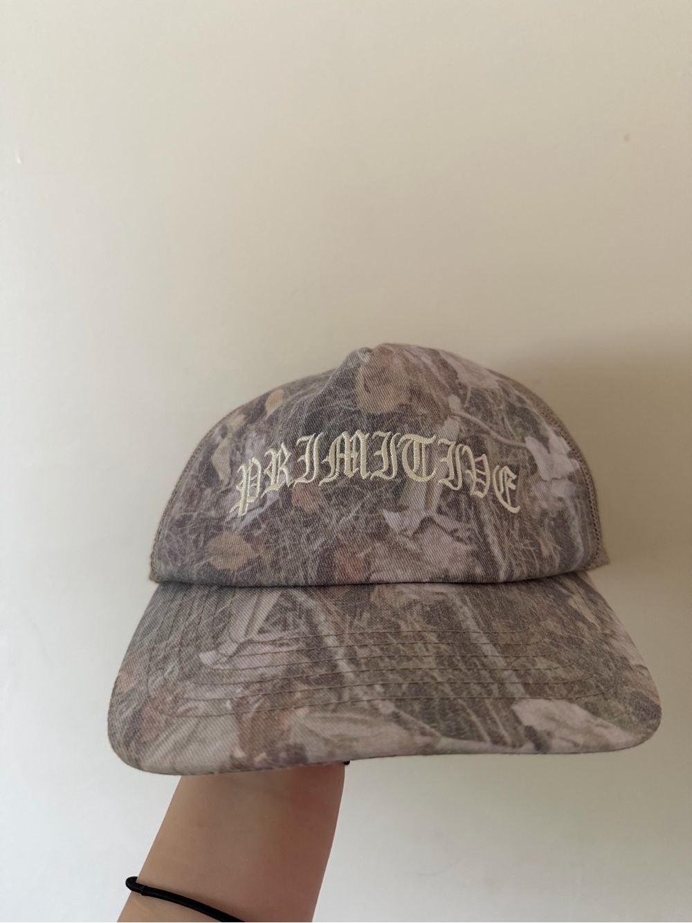 Primitive Camo Script Cap - Brown Taupe